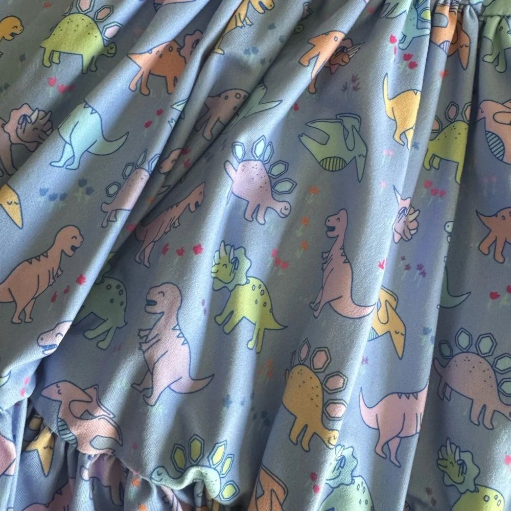 Girlhood Twirl Dinosaur‎ Print Dress